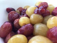 Red Wine Honey Fried Grapes with Sea Salt