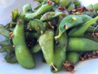 Spicy Garlic and Jalapeno Edamame