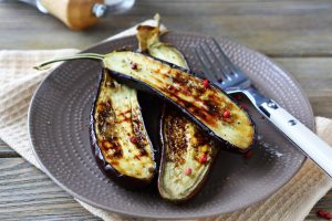 Garlic and Pepper Eggplant Strips