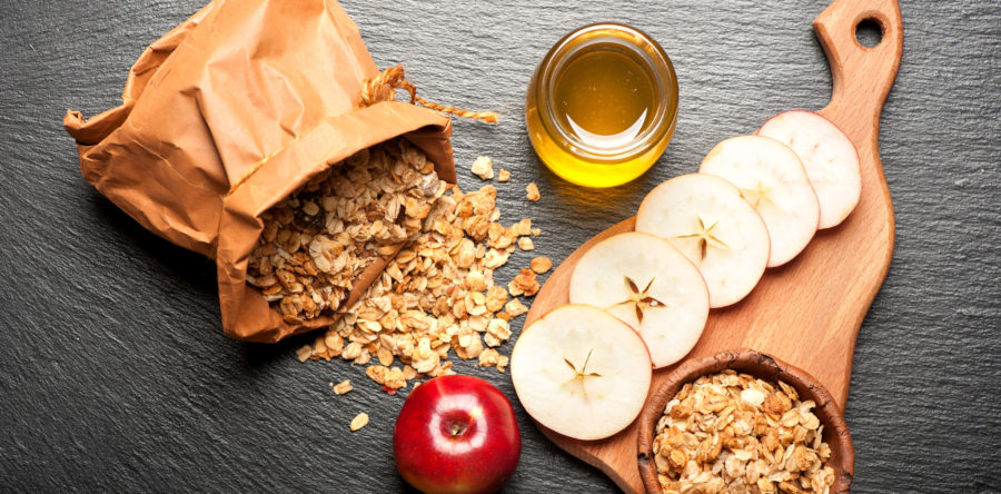 Honey Apple Granola Slices