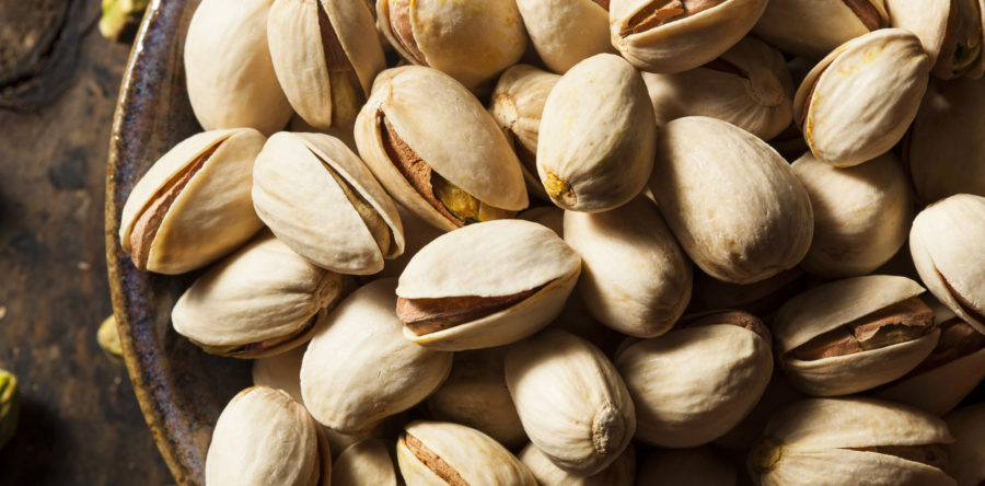 Garlic Roasted Pistachios with Black Pepper and Sea Salt