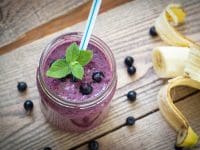 Banana Blueberry Protein Shake