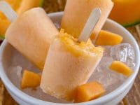 Frozen Cantaloupe Pops