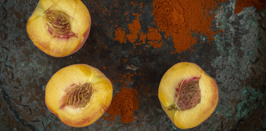Sea Salt and Chili Seasoned Peaches