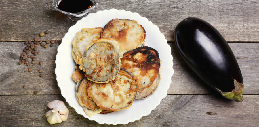 Egg Battered Eggplant