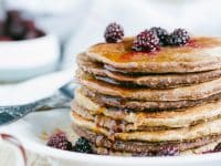 Blackberry Protein Pancakes