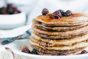 Blackberry Protein Pancakes
