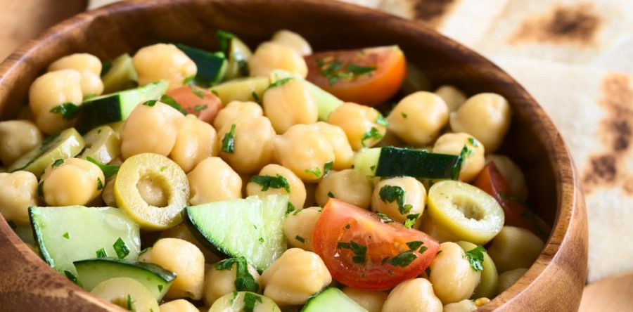 Garbanzo and Greens Salad