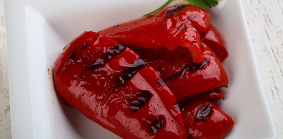 Garlic Olive Oil BBQ Roasted Bell Peppers