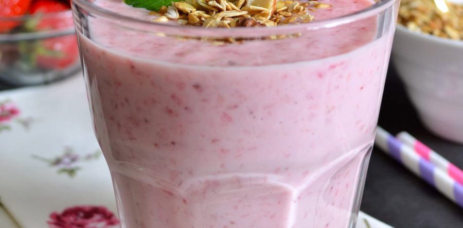 Strawberry Apricot Protein Shake