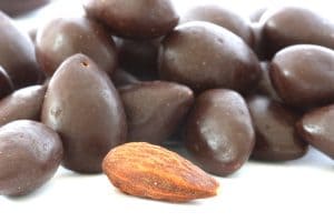 Dark Chocolate Dipped Almonds
