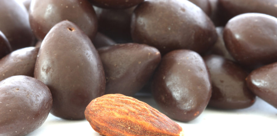 Dark Chocolate Dipped Almonds