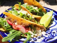 Arugula Black Bean Tacos