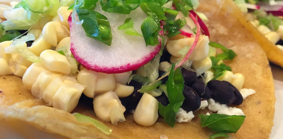 Corn Black Bean and Vegetable Tacos