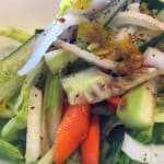 Iceberg Salad With Sharp Cut Veggies