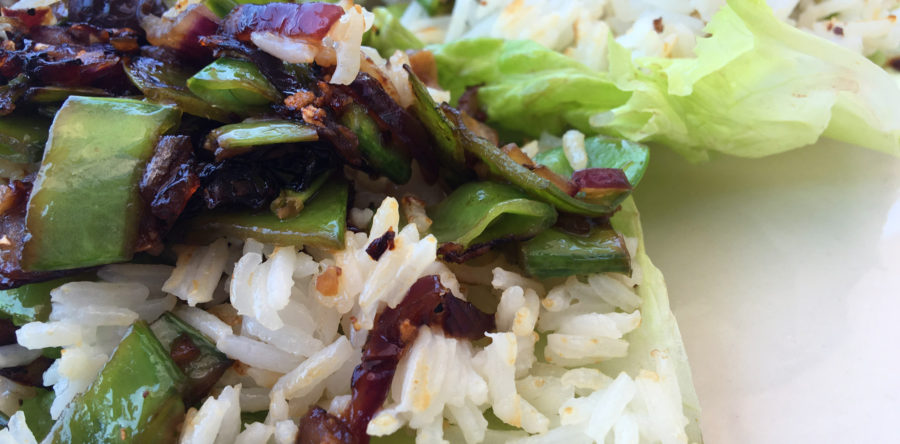 Red Leaf Lettuce Vegetable Wraps