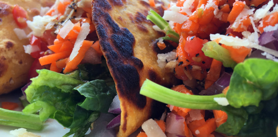 Tortilla Black Bean Spinach Wrap