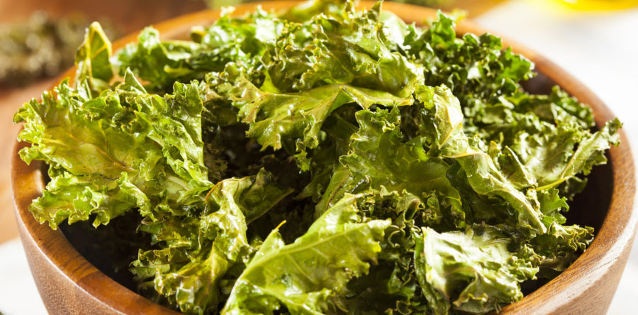 Crispy Garlic Kale Chips