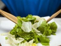 Onion and Garlic Green Leaf Salad with Sea Salt
