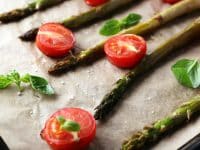 Garlic Asparagus Salad with Fresh Basil
