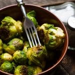 Fried Brussel Sprouts with Sweet Balsamic