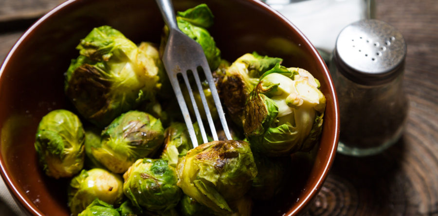 Fried Brussel Sprouts with Sweet Balsamic