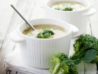 Seasoned Broccoli in Vegetable Broth