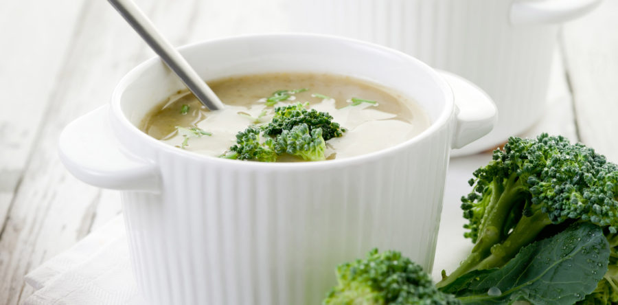 Seasoned Broccoli in Vegetable Broth